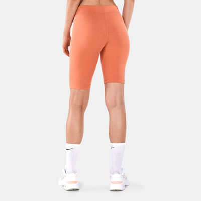 Nike Women's Sportswear Essential Mid-Rise Biker Shorts Pink