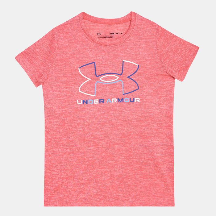 Under Armour Kids' UA Tech™ Big Logo Twist T-Shirt Pink Under Armour Kids' UA Tech™ Big Logo Twist T-Shirt Pink image number 0