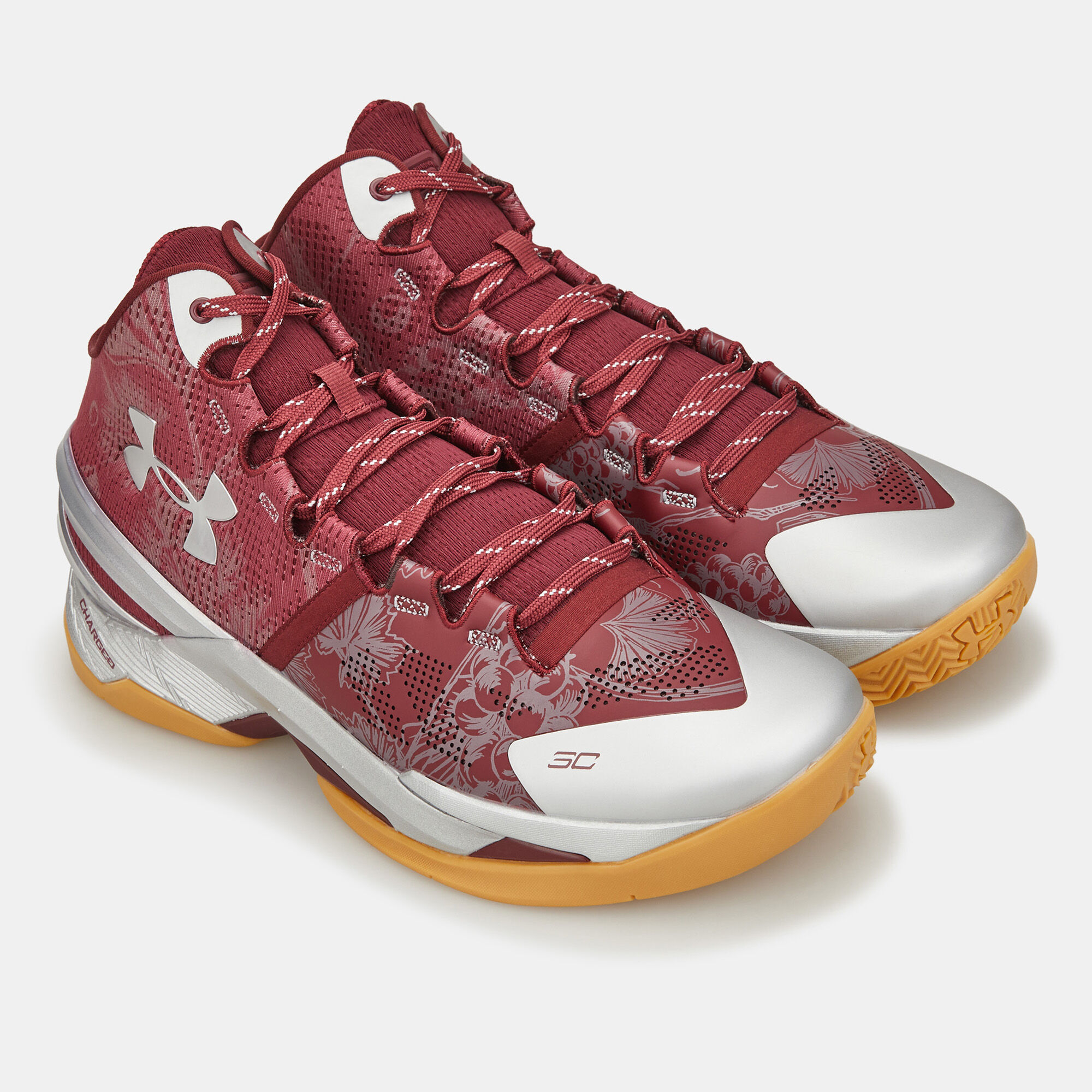 Buy Under Armour Curry 2 Basketball Shoes Red in KSA SSS
