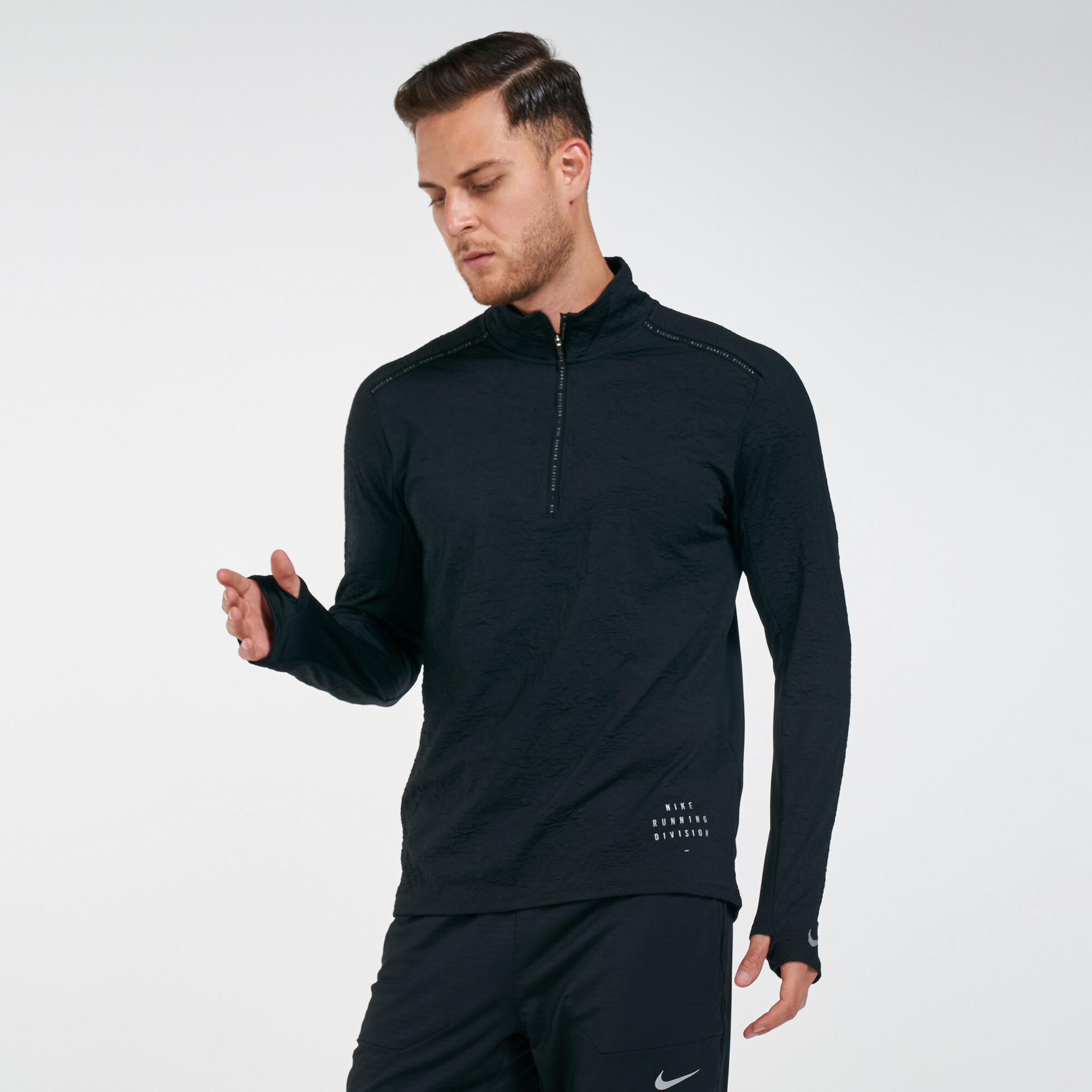 Nike men's element crew running long sleeve tee clearance