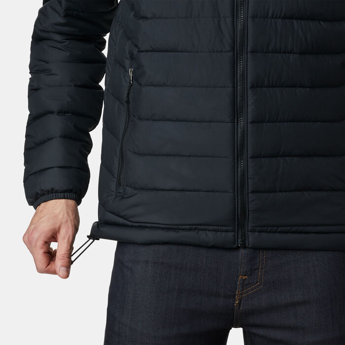 Columbia Men's Powder Lite™ Hooded Jacket Green Columbia Men's Powder Lite™ Hooded Jacket Green image number 3