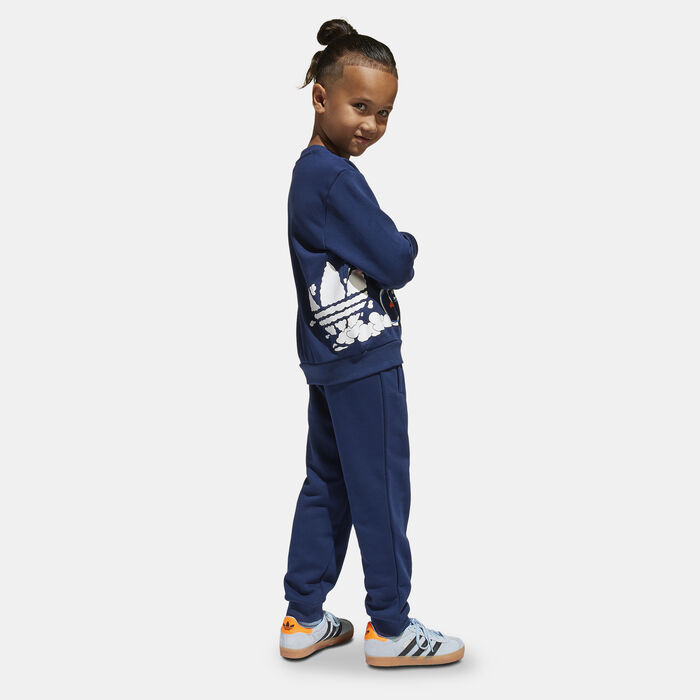 adidas Originals Kids' Sweatshirt and Pants Set Blue adidas Originals Kids' Sweatshirt and Pants Set Blue image number 1