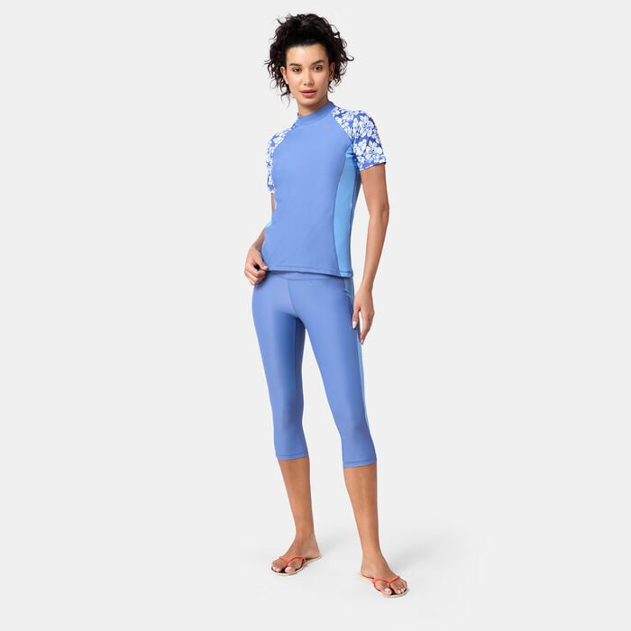 COEGA Women's Swimming Rashguard Blue COEGA Women's Swimming Rashguard Blue image number 2