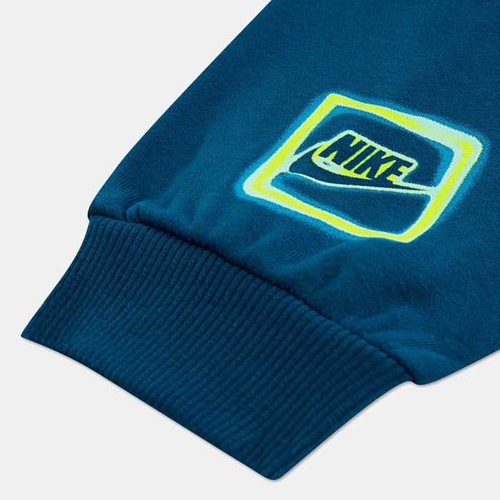 Nike Kids' Sportswear Glow With Me Fleece Hoodie Green Nike Kids' Sportswear Glow With Me Fleece Hoodie Green image number 2