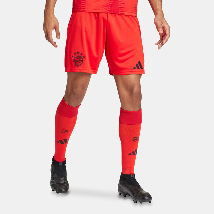 adidas Men's Bayern Munich Replica Home Football Shorts - 2024/25 Red adidas Men's Bayern Munich Replica Home Football Shorts - 2024/25 Red image number 0