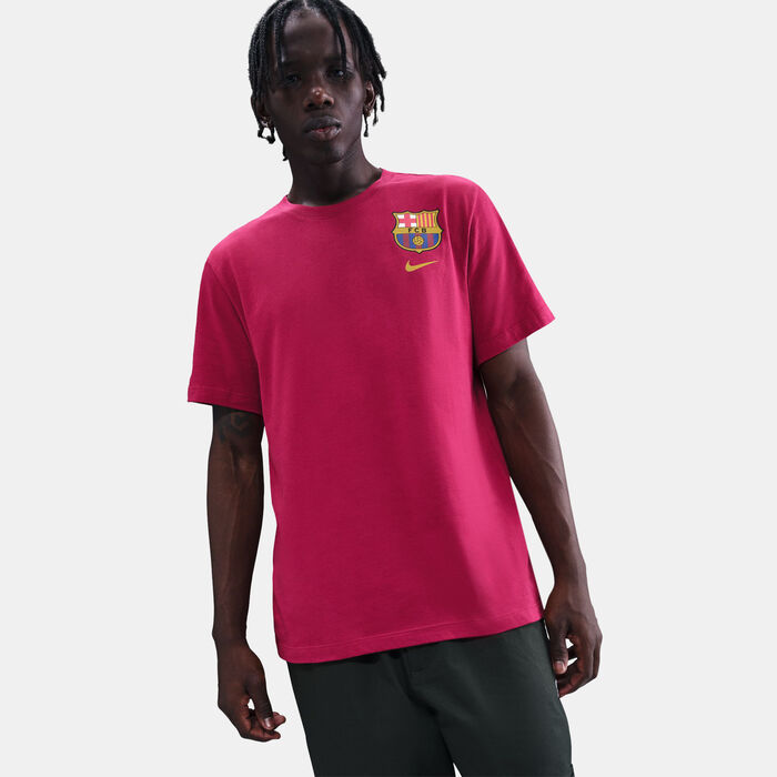 Nike Men's FC Barcelona Crest T-Shirt Pink Nike Men's FC Barcelona Crest T-Shirt Pink image number 3
