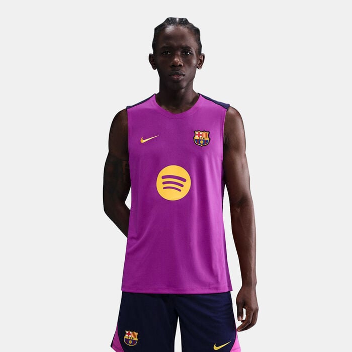 Nike Men's FC Barcelona Strike Sleeveless Football Top Purple Nike Men's FC Barcelona Strike Sleeveless Football Top Purple image number 0