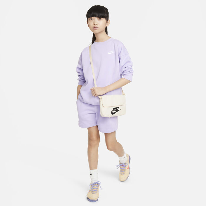 Nike Kids' Sportswear Club Fleece Sweatshirt Purple Nike Kids' Sportswear Club Fleece Sweatshirt Purple image number 3