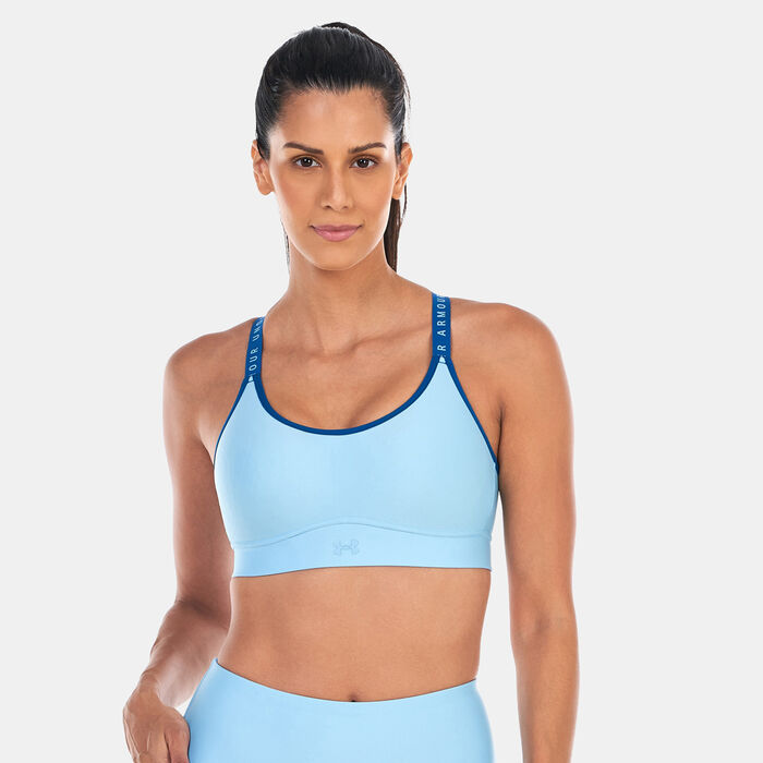 Under Armour Women's Infinity Mid Covered Medium-Support Training Sports Bra Blue image number 0