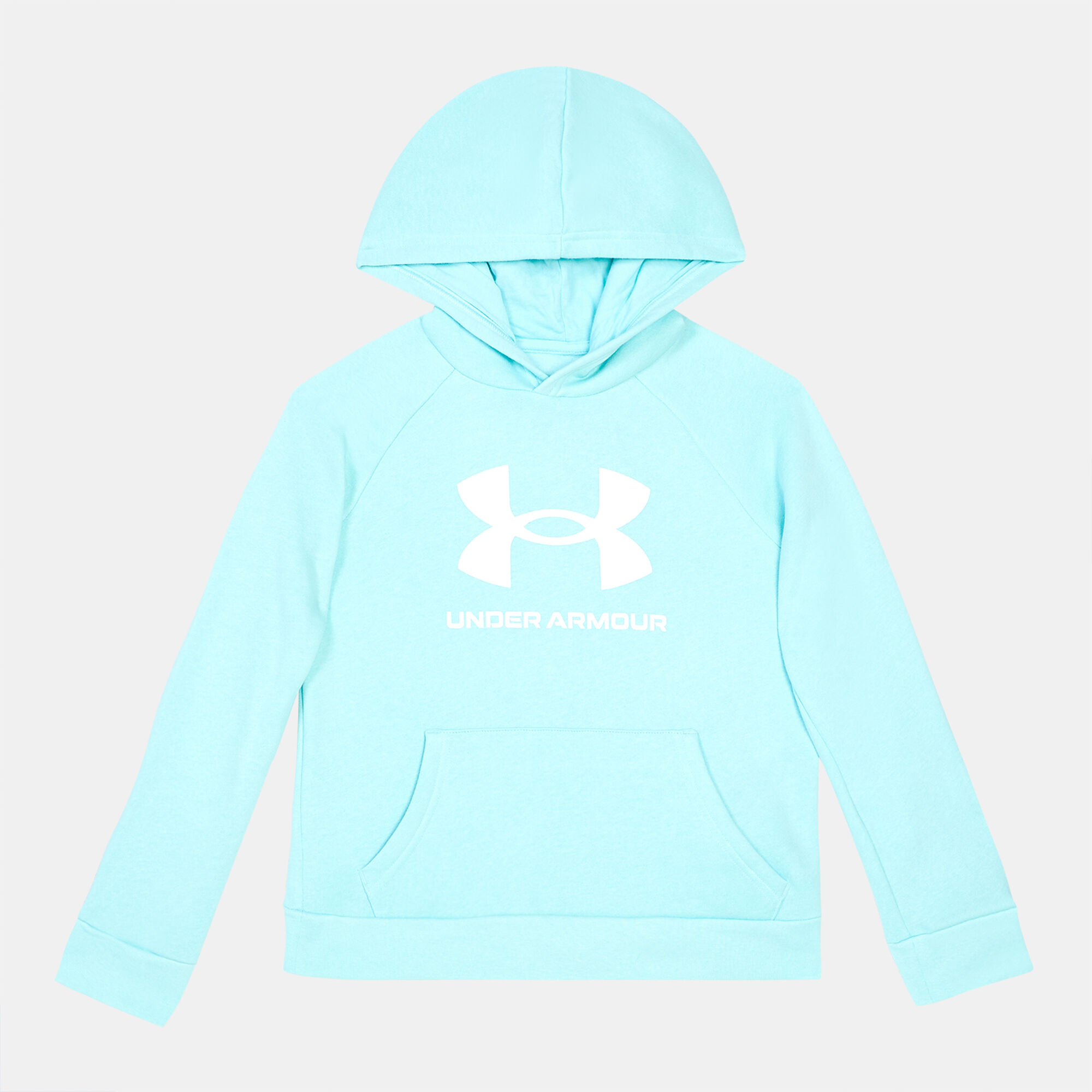 Buy Under Armour Kids Rival Fleece Big Logo Hoodie Blue in KSA SSS