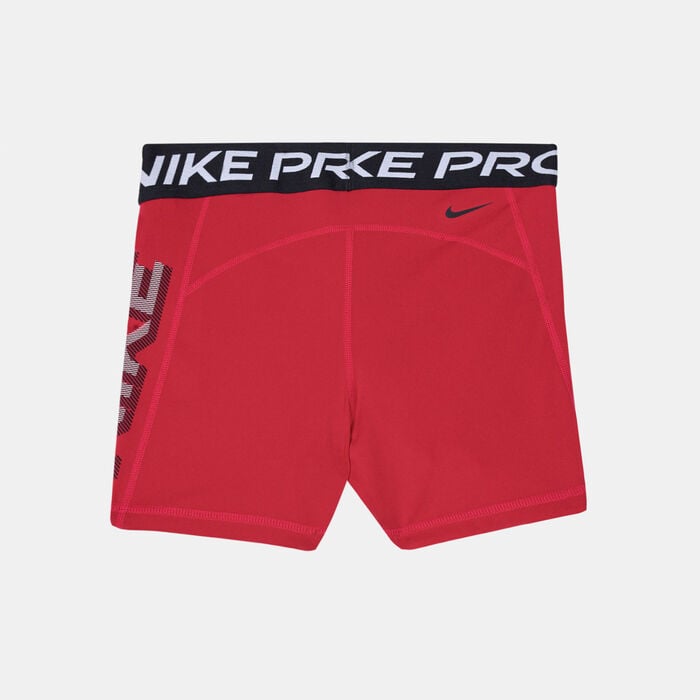 Nike Women's Pro Dri-FIT Graphic 3-Inch Shorts White image number 1