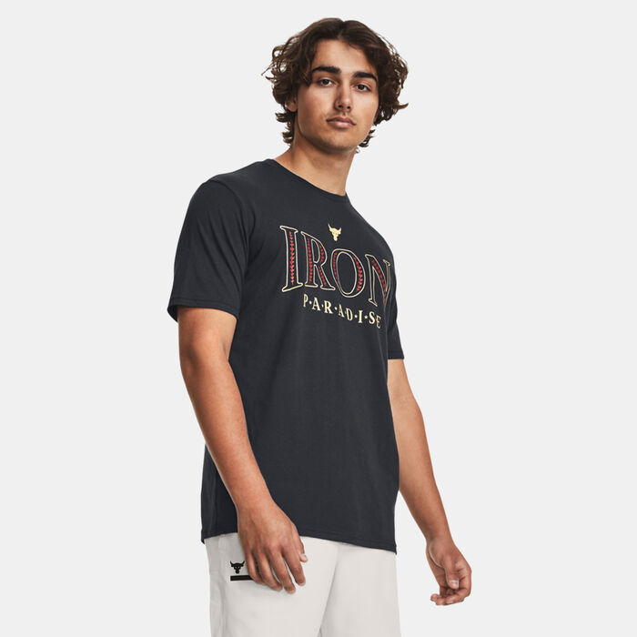 Under Armour Men's Project Rock Johnson's Paradise T-Shirt Black image number 0