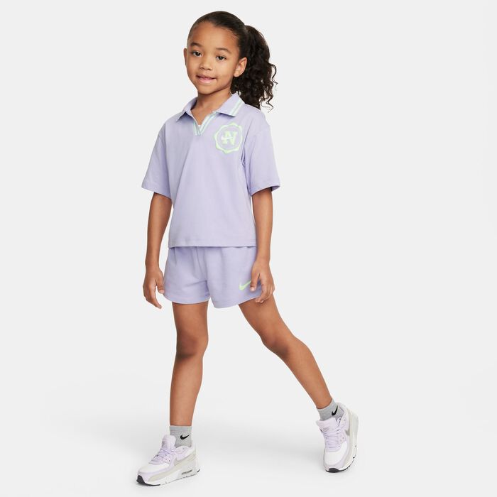 Nike Kids' Prep in Your Step Shorts Set Purple Nike Kids' Prep in Your Step Shorts Set Purple image number 0