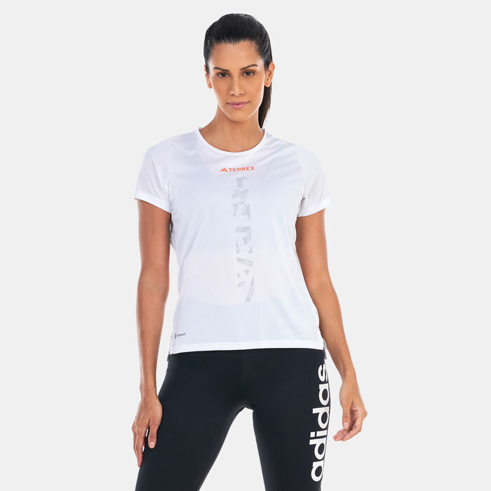 adidas Women's Terrex Agravic Trail Running T-Shirt White adidas Women's Terrex Agravic Trail Running T-Shirt White image number 0