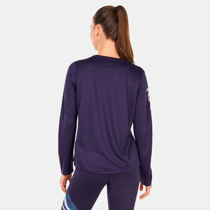 ASICS Women's Katakana Long Sleeve T-Shirt Black ASICS Women's Katakana Long Sleeve T-Shirt Black image number 1