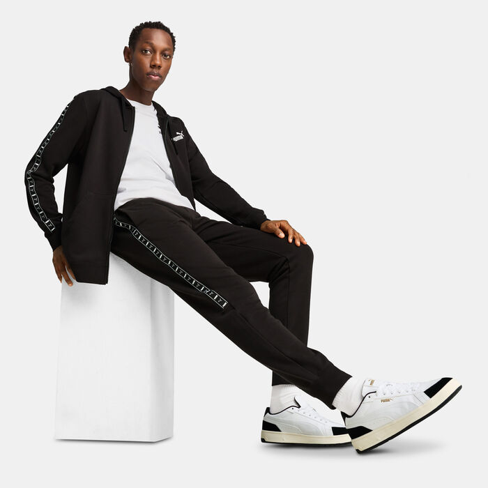 PUMA Men's Essential Tape Sweatpants Black PUMA Men's Essential Tape Sweatpants Black image number 2