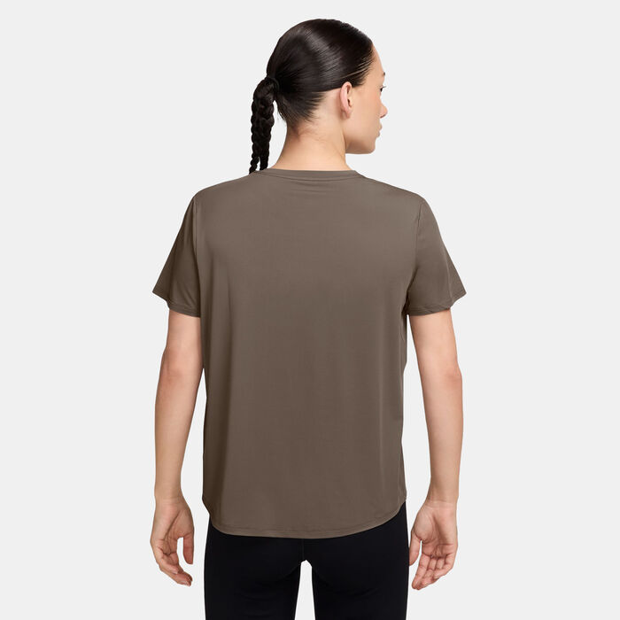 Nike Women's One Classic Dri-FIT Training T-Shirt Brown image number 1