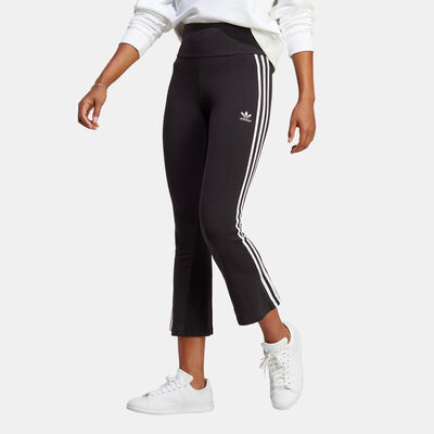 adidas Originals Women's Adicolor Classics 3-Stripes 7/8 Flare Leggings Black