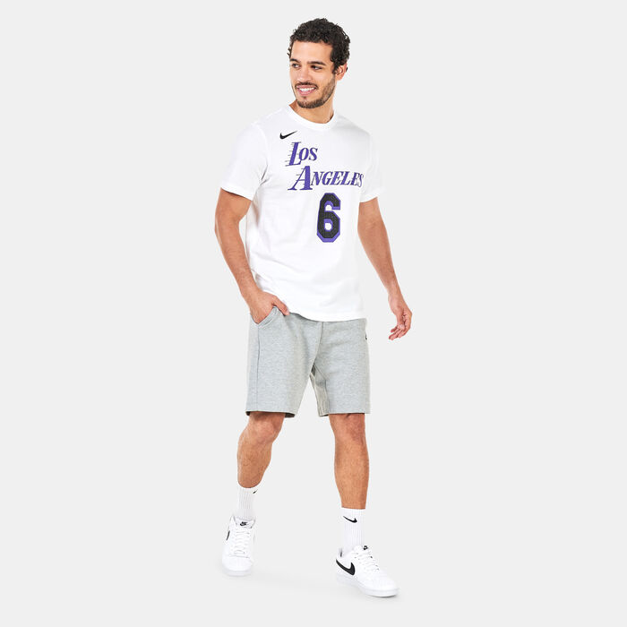 Nike Men's Los Angeles Lakers City Edition T-Shirt White Nike Men's Los Angeles Lakers City Edition T-Shirt White image number 2
