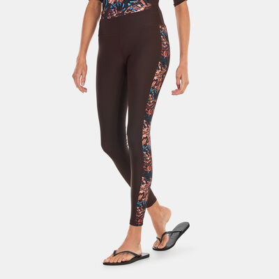 COEGA Women's Printed Swim Leggings Brown