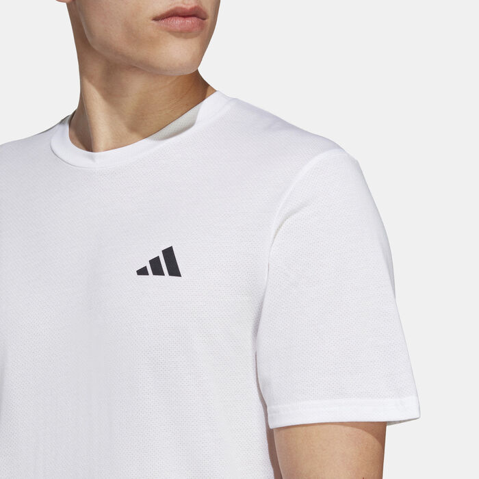 adidas Men's Train Essentials Comfort Training T-Shirt White adidas Men's Train Essentials Comfort Training T-Shirt White image number 4