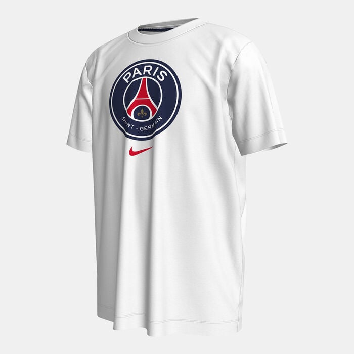 Nike Kids' Paris Saint-Germain Crest T-Shirt White Nike Kids' Paris Saint-Germain Crest T-Shirt White image number 0