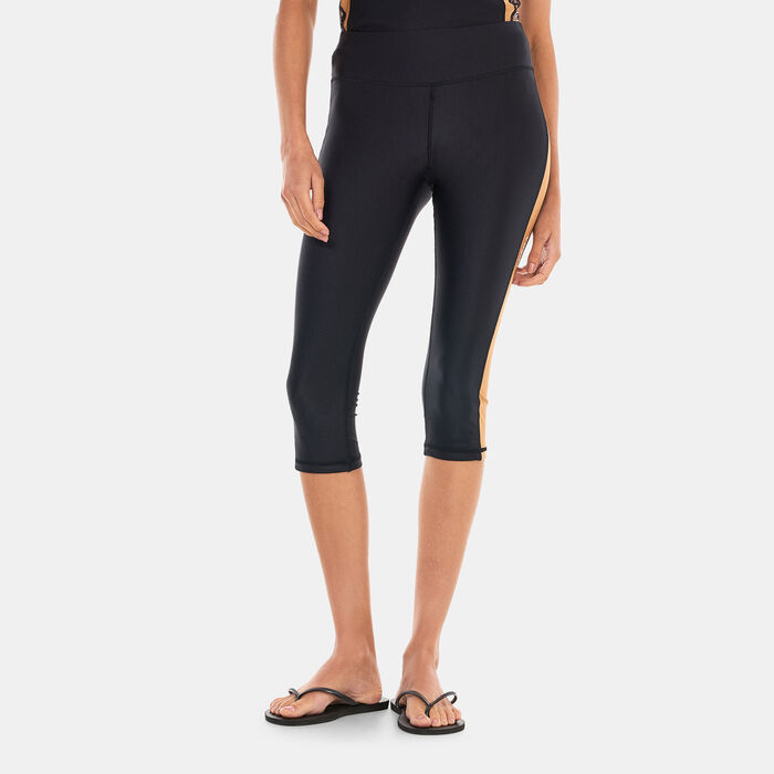 COEGA Women's 3/4 Swim Leggings Black COEGA Women's 3/4 Swim Leggings Black image number 0
