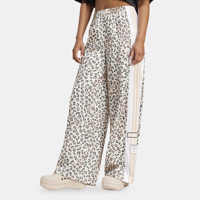 adidas Originals Women's Leopard Luxe Adibreak Wide Leg Track Pants Beige adidas Originals Women's Leopard Luxe Adibreak Wide Leg Track Pants Beige image number 0
