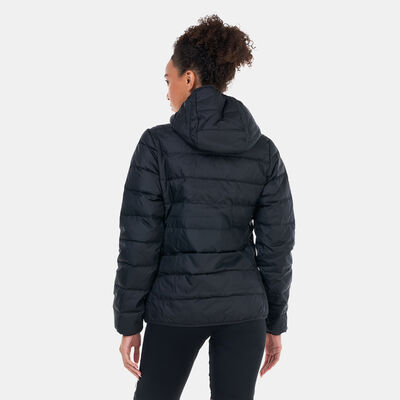 adidas Women's Essentials Light Down Hooded Jacket Black