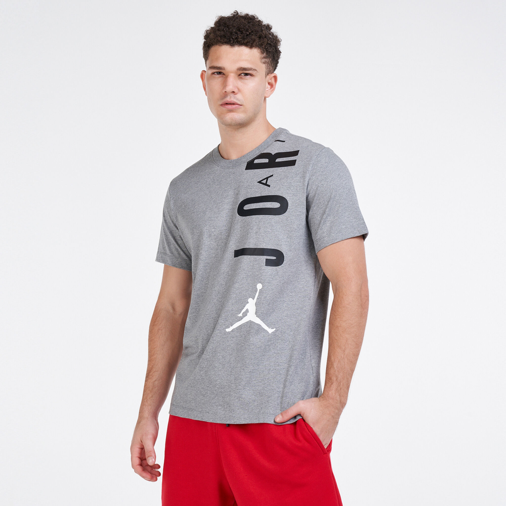 Grey jordan t shirt online