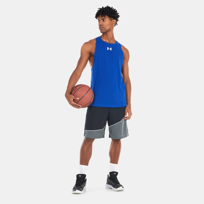 Under Armour Men's Baseline Cotton Tank Top Blue Under Armour Men's Baseline Cotton Tank Top Blue image number 2