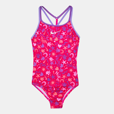 Nike Swim Kids' Fun Forest T-Crossback One-Piece Swimsuit Pink Nike Swim Kids' Fun Forest T-Crossback One-Piece Swimsuit Pink