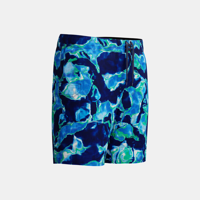 Speedo Men's Lookout Print Board Swimming Shorts Blue image number 2