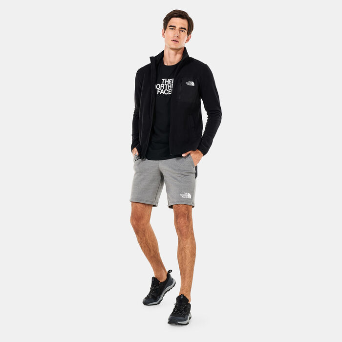 The North Face Men's Training Fleece Shorts Grey The North Face Men's Training Fleece Shorts Grey image number 2