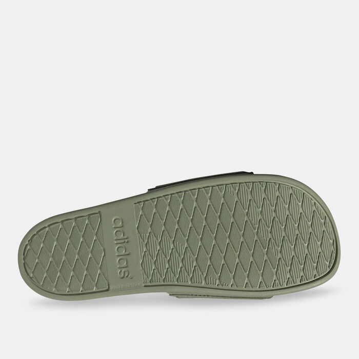 adidas Men's Adilette Comfort Slides Green adidas Men's Adilette Comfort Slides Green image number 3