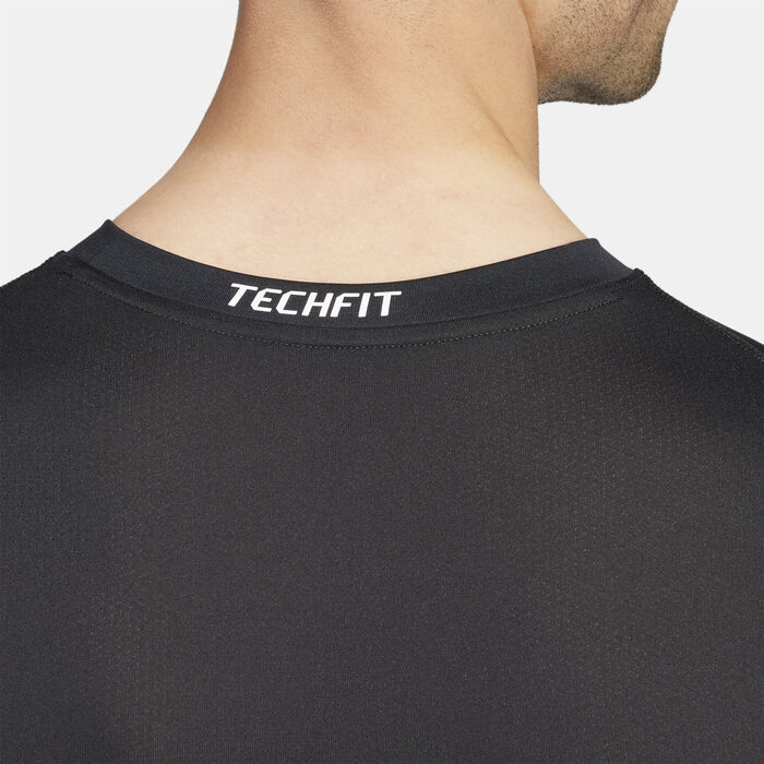 adidas Men's TECHFIT Training Compression Top Black adidas Men's TECHFIT Training Compression Top Black image number 3