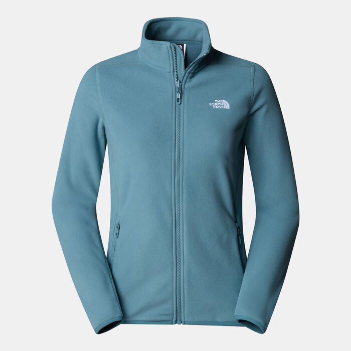 The North Face Women's 100 Glacier Fleece Hiking Jacket Blue The North Face Women's 100 Glacier Fleece Hiking Jacket Blue image number 0