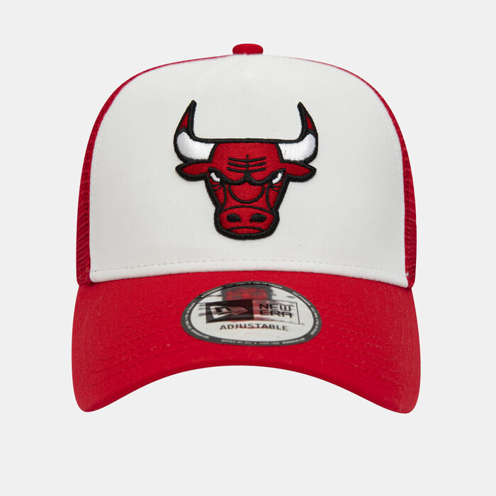 New Era Men's Chicago Bulls Team Colour A-Frame Trucker Cap Red image number 0