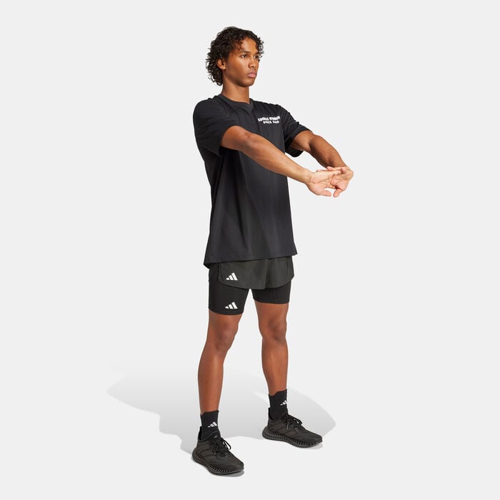 adidas Men's Tacos Later Graphic Running T-Shirt Black adidas Men's Tacos Later Graphic Running T-Shirt Black image number 2