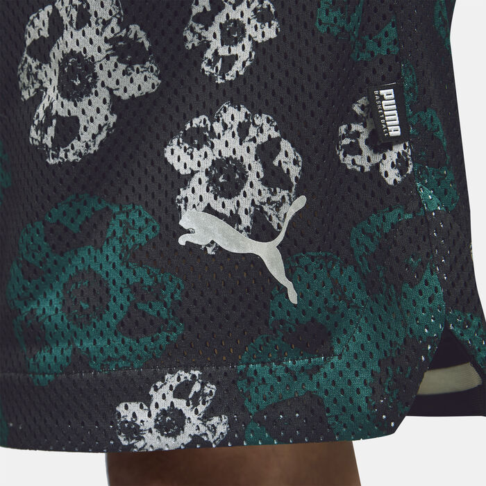 PUMA Kids' Hoopocalypse Reversible Basketball Shorts Black image number 3