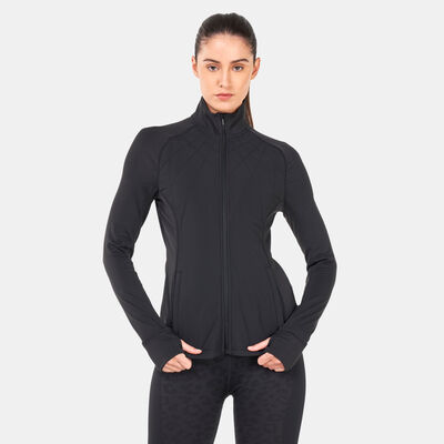 PUMA Women's CLOUDSPUN WRMLBL Running Jacket Black