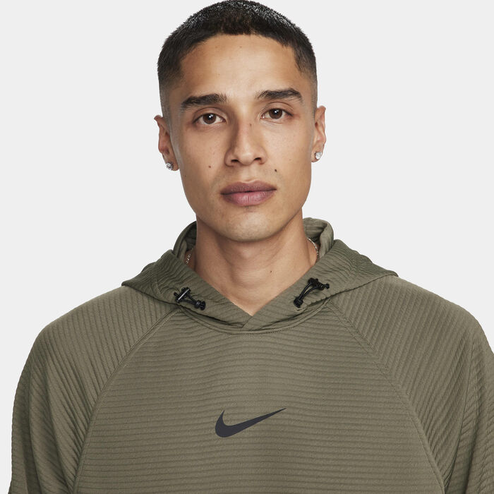 Nike Men's Dri-FIT Fleece Fitness Sweatshirt Green Nike Men's Dri-FIT Fleece Fitness Sweatshirt Green image number 2