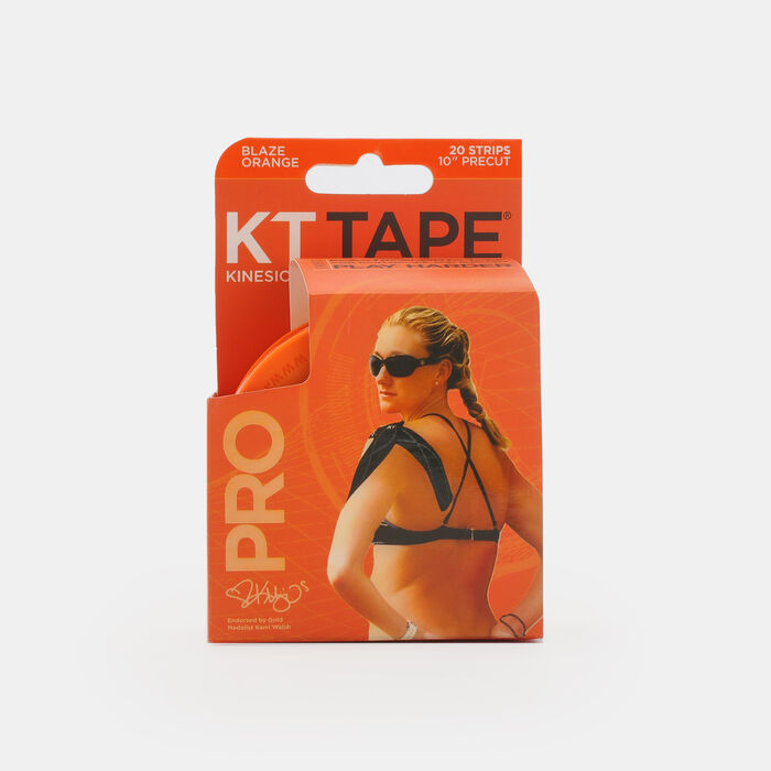 KT Tape Pro Pre-Cut Sports Tape Strips (20 Strips) Orange image number 2