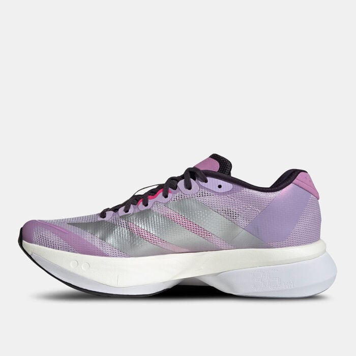 adidas Women's Adizero Boston 13 Shoes Purple adidas Women's Adizero Boston 13 Shoes Purple image number 2