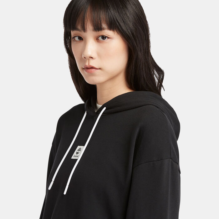Timberland Women's Stack Logo Hoodie Black image number 3