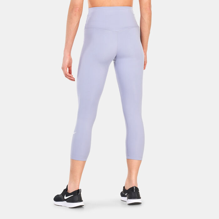 Nike Women's One Dri-FIT Cropped Leggings Blue image number 1