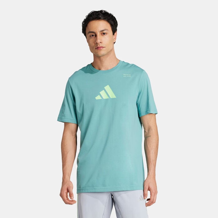 adidas Men's Category Graphic Training T-Shirt Green adidas Men's Category Graphic Training T-Shirt Green image number 0