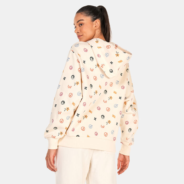 Vans Women's In Our Hands Hoodie Beige Vans Women's In Our Hands Hoodie Beige image number 1