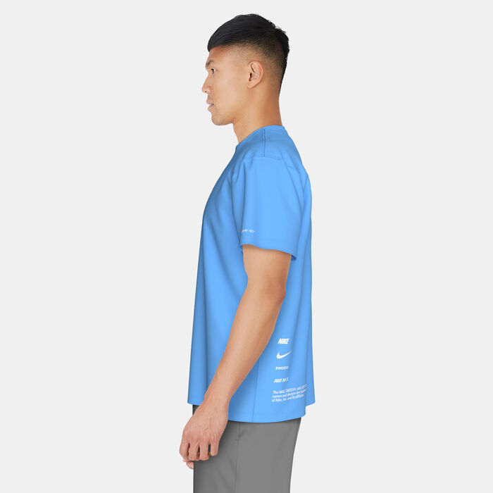 Nike Swim Men's Swim Better Icon Hydro Rashguard Blue image number 5