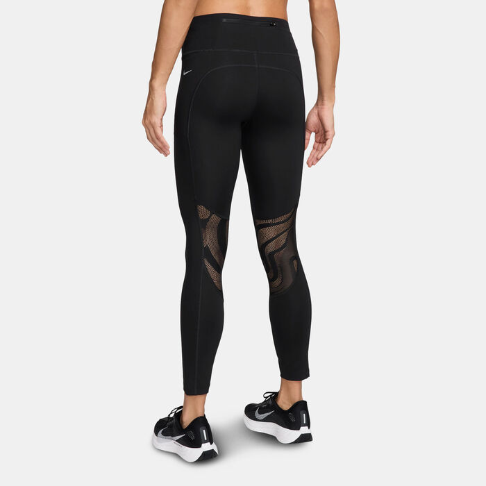 Nike Women's Fast 7/8 Running Leggings Black Nike Women's Fast 7/8 Running Leggings Black image number 1